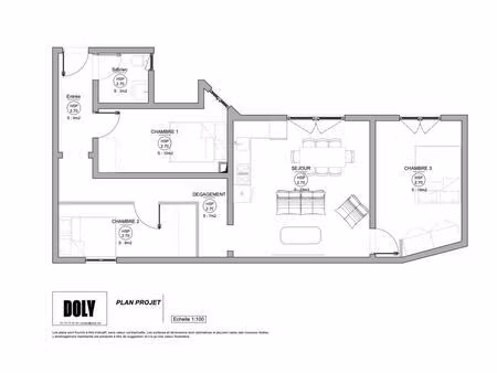 doly // appartement // rue haxo // paris 20
