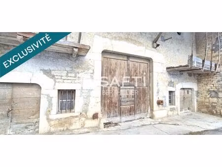 nurieux-volognat –rare- ancienne ferme en pierre rénovée avec deux logements et vastes dép