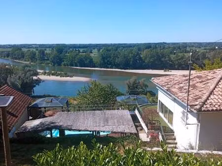 la reole - maison lumineuse avec piscine  terrasse & vue exceptionnelle
