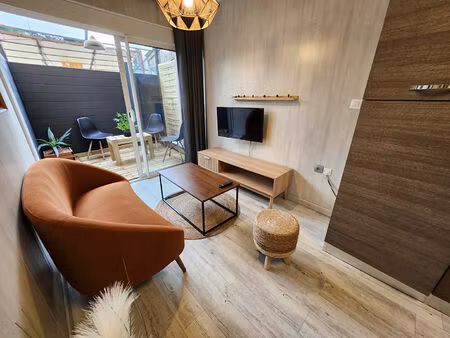 exclusivite en location appartement de plain pied de 29.25m² avec coin chambre - terrasses