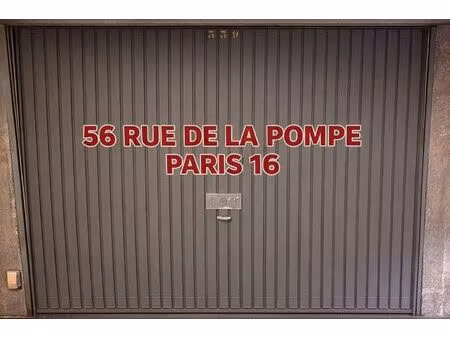 exclusivite - mairie 16eme - box a louer en 3eme sous sol