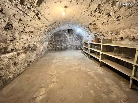 à louer à dormans : cave voûtée privative de 17 m²  idéale stockage / archives / cave à vi