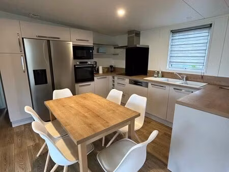 location chalet moderne sur jardin