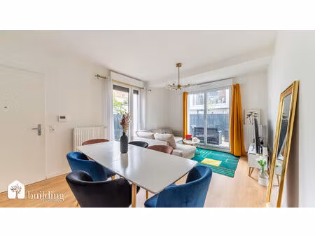a vendre - asnières-sur-seine - appartement 3 pièces de 59 12 m² avec jardin de 46 43 m²