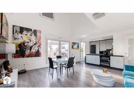 a vendre - asnières-sur-seine les hauts d'asnières - duplex 5 pièces de 106 40 m² avec ter