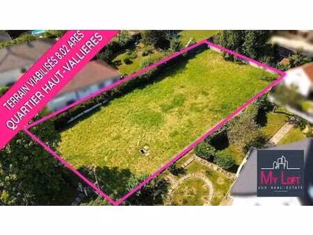 terrain constructible viabilisé à vendre