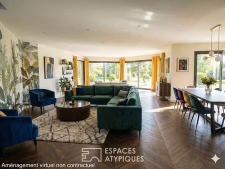 architecture contemporaine et jardin paysager