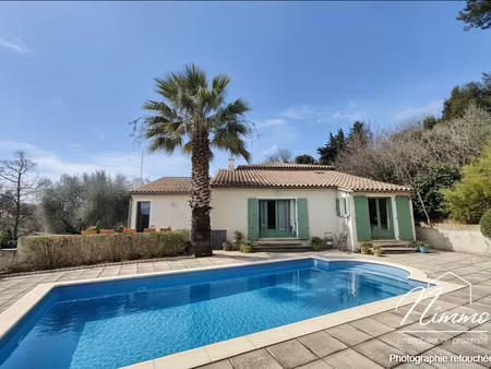 nimes puech du teil maison t9 jardin piscine poolhouse