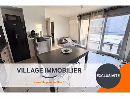 villette-d'anthon t2 récent 40 m² avec terrasse et garage.