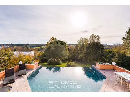 maison d'architecte avec dépendance et piscine à beaupuy