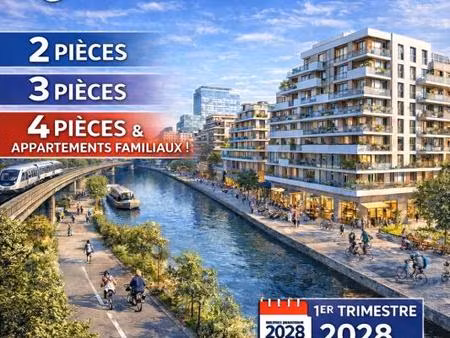 achetez du neuf a pantin : proches du metro et du canal