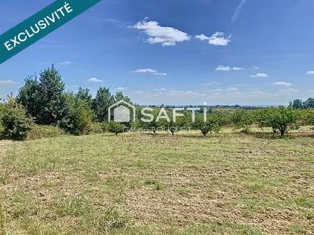 terrain à bâtir avec vue dégagée