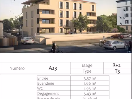 vente appartement 3 pièces 72 m² l'arbresle (69210)