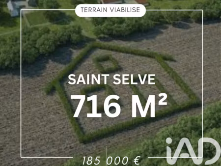 vente terrain à bâtir 716 m²