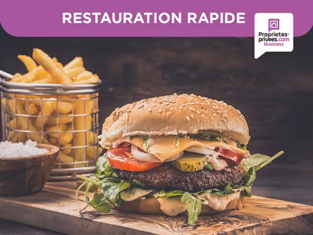 93100 montreuil : restauration rapide 30 couverts  terrasse 38 places