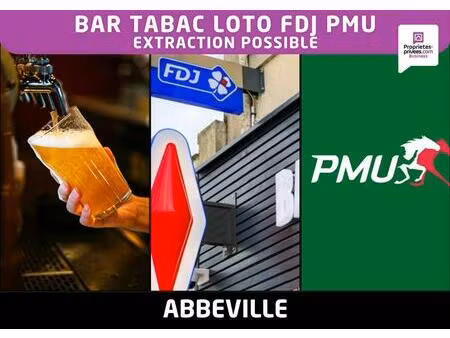 abbeville - bar tabac loto fdj avec logement