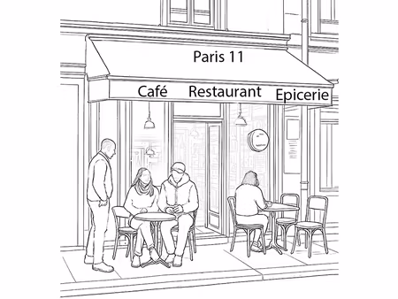 paris 11e - quartier saint-ambroise / popincourt vente fonds de commerce café / sandwicher