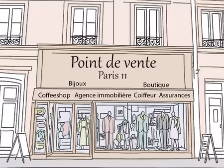 vente fonds de commerce - boutique / retoucherie (bail tous commerces) - paris 11e (saint-