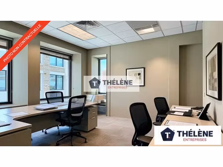 location bureau 74m2 castelnau-le-lez 34170 - 801 € - surface privée