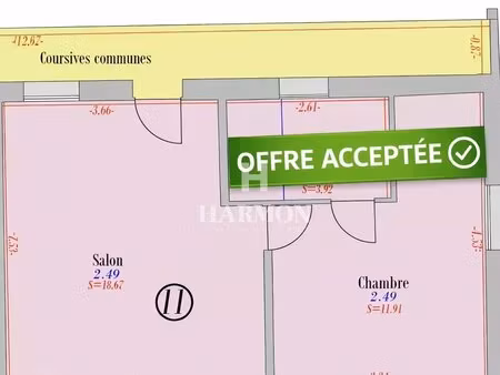 harmon à vendre –appartement t2– artix