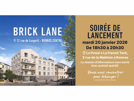 vente programme neuf t2  t3  t5 pièces 42 à 127 m² rennes (35000)