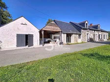 longère de caractère sur terrain arboré à mozé-sur-louet