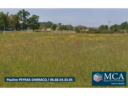 vente terrain 1860 m² à arsague (40330)  38 500 €