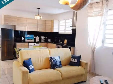 appartement t2 à à 10 min de la plage de l’anse à l’âne
