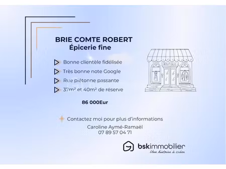vente locaux professionnels à brie-comte-robert (77170)  86 000 €