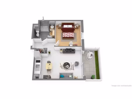 location appartement 2 pièces 45 m² à pau (64000)  631 €