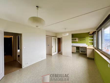 royat/chamalières - t2 de 46 m2 - dernier étage avec superbe