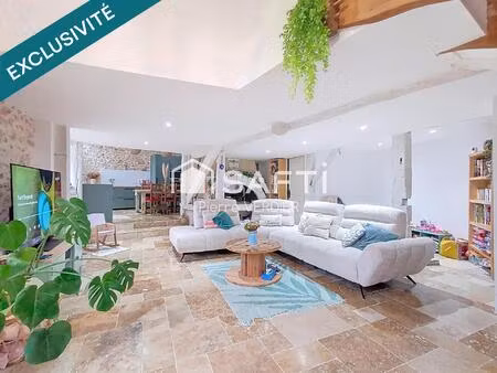 charme  rénové  terrain arboré