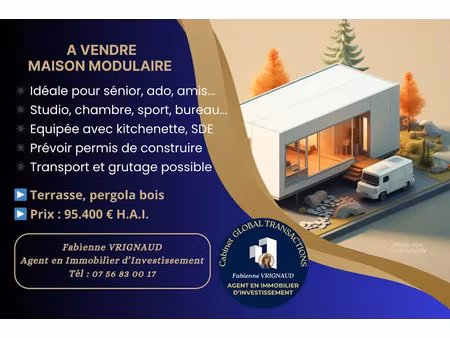 vente maison 2 pièces 42 m² à royan (17200)  95 400 €