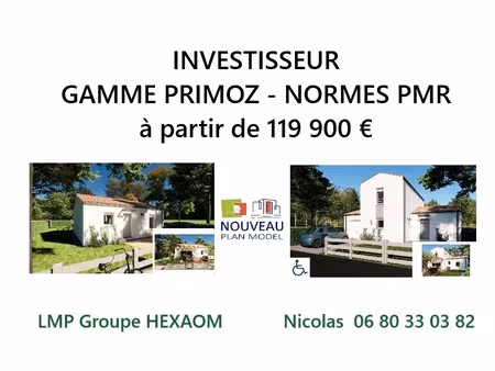 vente maison neuve 4 pièces 80 m² à saint-hilaire-de-riez (85270)  289 900 €