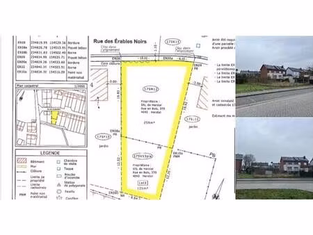 terrain à bâtir à vendre à rue des érables liers (vwd16300)