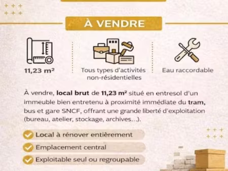 vente appartement 1 pièce 11.23 m² à nice (06000)  55 000 €