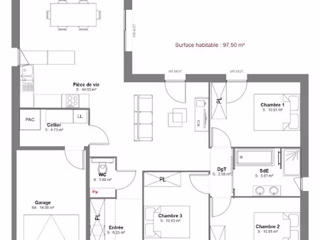 vente maison neuve 5 pièces 97 m² à sainte-maure-de-touraine (37800)  230 000 €