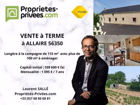 maison de plain-pied a la campagne : 6 pièce(s) 115 m²