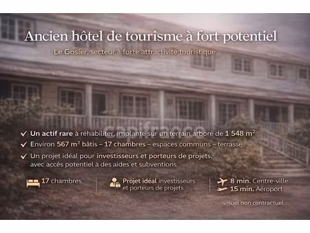 hôtel de 567 m² à rénover - le gosier