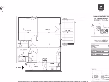 location appartement 2 pièces 56 m² à saint-raphael (83700)  795 €