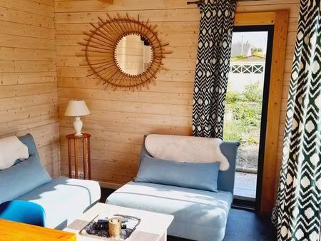 loue chalet meublé 27m2 + jardin + parking