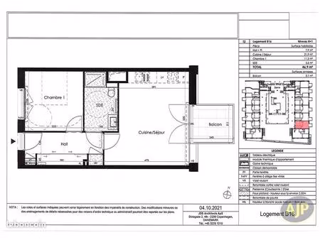 appartement 2 pièces 47 m²