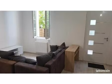 maison t3 meublée - jardin  cave