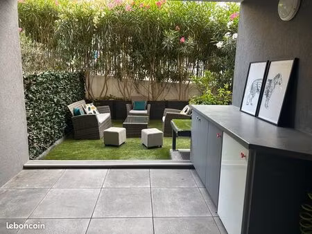 rare t3 60m2 proche centre et plages - jardin + double box