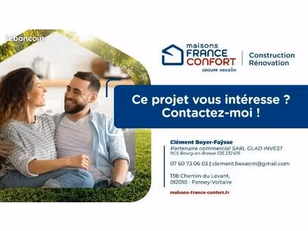 terrain 530 m² saint genis pouilly