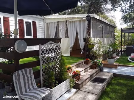 vente mobilhome toute équipée oasis village