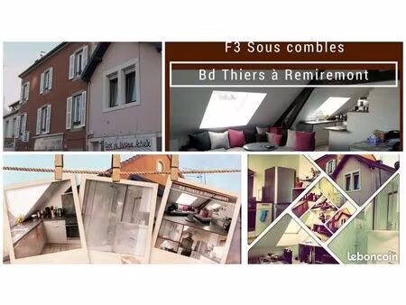 grand appartement sous comble - remiremont - confort & calme