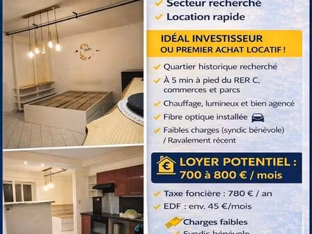 investissement clé en main – appartement 32 m² avec parking – saint-michel-sur-orge