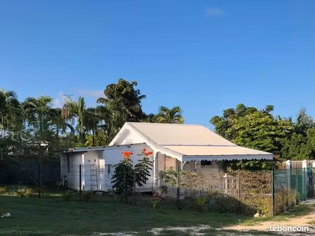 a louer : bungalow 2 pièces (chambre/salle d'eau et cuisine/séjour) plus 2 débarras  plus 