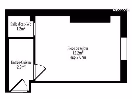 studio 1 pièce 16 m²